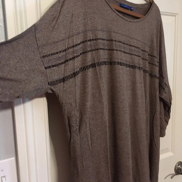 2pk WNS Apt. 9 Grey Top Sz 1x, Flower Sz XXL - Picture 5 of 10